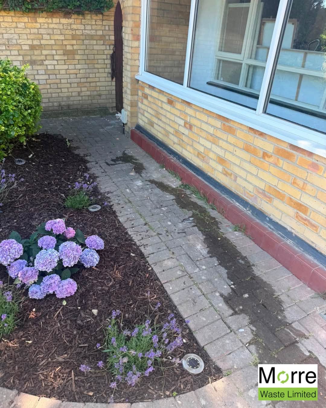 Path after renovation waste removal by Morre Waste Limited